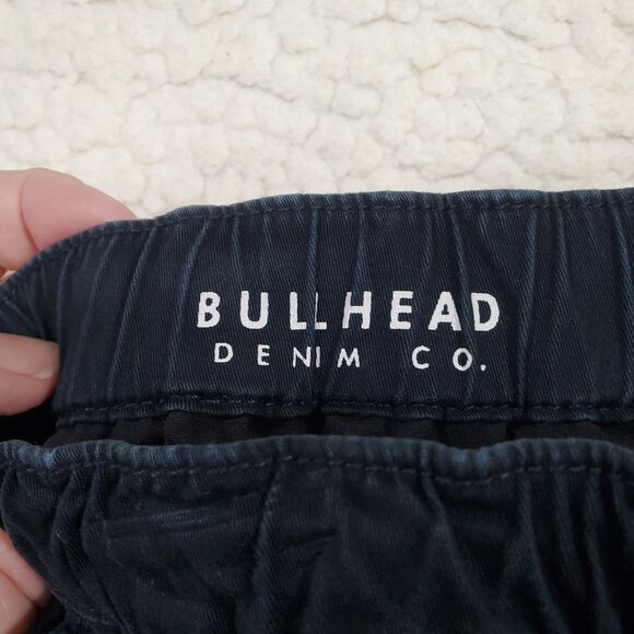 Bullhead Denim Co Women's Size Med Black Drawstring Waist Skinny Jogger Pants - Picture 5 of 16